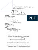 Exam Possible Questions: Velocity at H