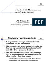 Lecture 4 Day 3 Stochastic Frontier Analysis