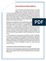 Contaminacion de Rios Por Relaves Mineros