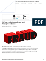 Difference Between Fraud and Misrepresentation (With Examples and Comparison Chart) - Key Differences