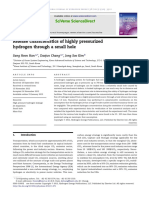 Release Characteristics of Highly Pressurized Hydrogen Through A Small Hole