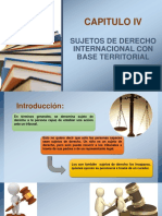 Capitulo IV Sujetos de Derecho Internacional Con Base Territorial