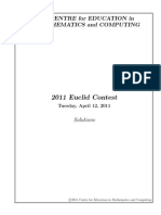 2011 Euclid Contest: The Centre For Education in Mathematics and Computing