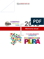 Memoria - Anual - 2016 Region Piura PDF