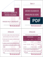 Tema - 12 Calculo y Diseño de Uniones Soldadas PDF