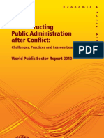 World Public Sector Report 2010 - Reconstructing Public Administration After Conflict