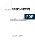 Inside NRTests - Listening - Function