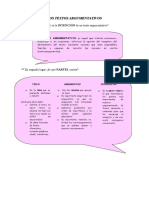 Los Textos Argumentativos, Como Argumentar Parrafos