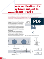 Eurocode Verification of A Runway Beam Subject To Wheel Loads - Part 1