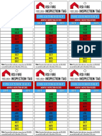 Fire Inspection Tags 2018-2019