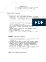 Transition Words For Literature Review