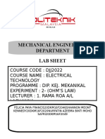 Ohm's Law Report