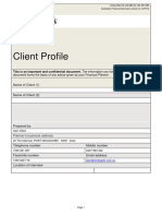 Client Profile Form