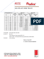 Price List Pipa UPVC Paralon