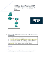 CCNA 2 v6.0 Final Exam Answers 2017