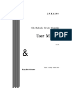 ZXK 1200 Ascensor Hidrocableado Chino - User Manual (Hydraulic Drive System)