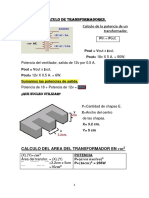 CALCULO Del Trafo