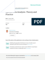 Spatial Data Analysis Theory and Practice