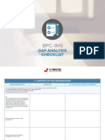 BPC-IMS Gap Analysis Checklist Kajabi PDF