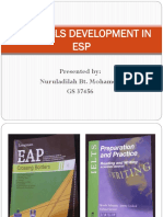 Materials Development in Esp