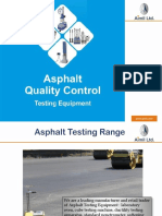 Introduction To Asphalt Testing Products Manufactured by Aimil LTD India