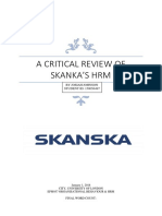 Critical Review of Skanka's HRM