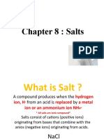 Chapter 8: Salts