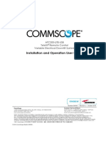 COMMSCOPE Installation and Operation User Guide