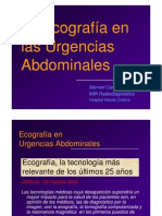 Ecografía en Urgencias Abdominales