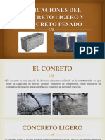 CONCRETO Ligero y Pesado