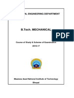 B.tech. Mechanical Engineering PDF