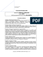 Motores A Reacción A017 Aeronáutica: Plan de Estudios 2002