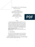 A Simulated Annealing Code For General Integer Linear Programs