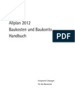 Allplan 2012 Baukosten Baukonto Manual