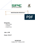 Ejercicio Investigacion Operativa II