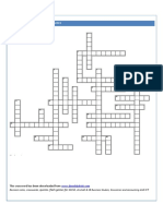 Crosswords-Market Structures: Quizzes, Flash Games For IGCSE, A Level & IB and ICT