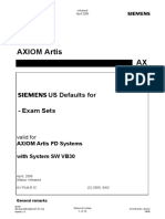 System, US-Defaults F. Exam Sets, F. FD Systems