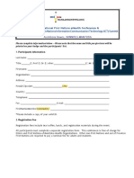 REGISTRATION FORMS: National First Nations Ehealth Conference / MB First Nations Information Communication Technology (ICT) Summit