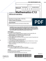 Core Mathematics C12: Pearson Edexcel