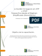 Cómo Inscribir Mi Negocio en AFIP y ATM - Perspectiva Desde El Régimen Simplificado