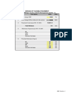 Pavement Design Sheet