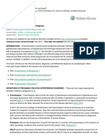 Preeclampsia - Clinical Features and Diagnosis - UpToDate