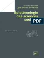 Epistemologie Des Sciences Sociales