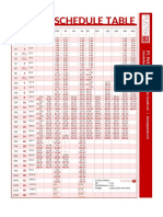 Pipe Schedule Table - PT. PUSTEK