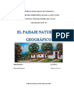 Trabajo Sobre El Paisaje Natural y El Paisaje Geografico