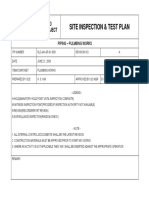 RLC AH QP 91 3001 Inspection Test Plan For Plumbing Works 1 PDF