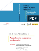 Guía de Buena Práctica Clínica en Psicoeducación en Pacientes Con Depresión PDF