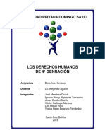 Derechos Humanos de 4ta Generación