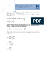 Lecture 12 Notes, Electromagnetic Theory II: 1. Velocities in Special Relativity