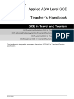 OCR Applied A Level Travel and Tourism Handbook